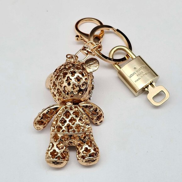 Authentic Louis Vuitton Lock & Key with unbranded Bagcharm, Keycharm, Keychain - Picture 2 of 3